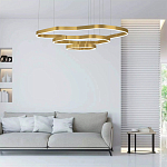 Люстра подвесная с 3-мя ассиметричными светодиодными лампами Golden Current варинант исполнения - 2 | Loft Concept в Перми