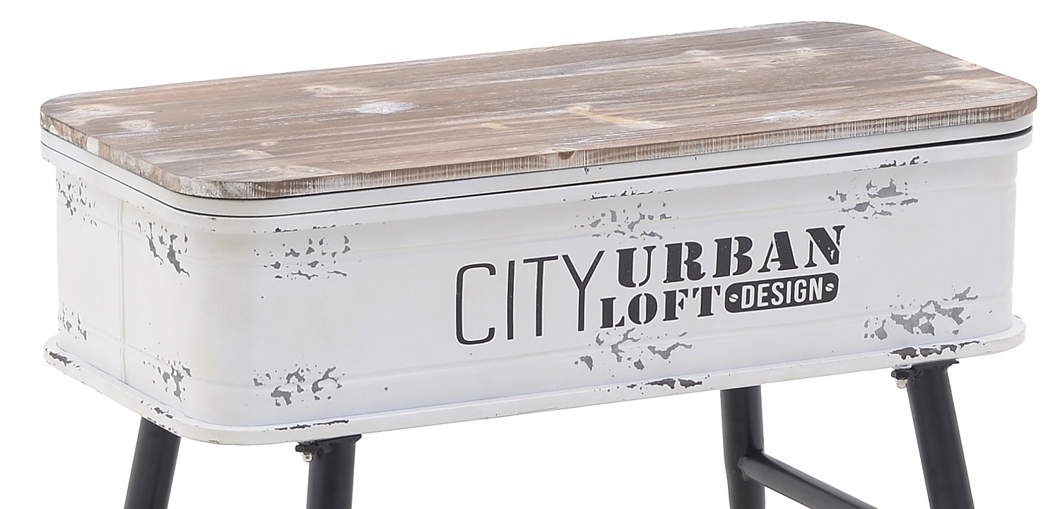 Приставной стол City Urban Loft Design Table white Приставной стол City Urban Loft Design Table white - Loft-Concept в Перми