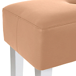 Мягкий пуф на белых ножках Winton Pouf варинант исполнения - 3 | Loft Concept в Перми