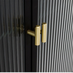 Сервант четырехдверный с рифленым стеклом The Keeper варинант исполнения - 3 | Loft Concept в Перми