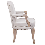Кресло Aubrey Classical Armchair beige flax варинант исполнения - 2 | Loft Concept в Перми