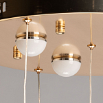 Люстра каскадная с 10-ю прозрачными плафонами Wave Line варинант исполнения - 11 | Loft Concept в Перми