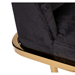 Стул обеденный велюровый черный с золотым каркасом Nobility варинант исполнения - 3 | Loft Concept в Перми