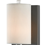 Бра на прозрачном штативе с тканевым абажуром в форме цилиндра Conciseness варинант исполнения - 1 | Loft Concept в Перми