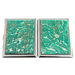 Портсигар с газовой зажигалкой из натурального камня Амазонит Stone Cigarettes Cases варинант исполнения - 4 | Loft Concept в Перми