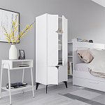 Комод белый с 4-мя дверцами на металлических ножках SPARK MULTIPURPOSE CABINET WHITE варинант исполнения - 6 | Loft Concept в Перми
