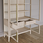 Витрина Primo со стеклянными фасадами и буфетом шпон Светлый дуб варинант исполнения - 5 | Loft Concept в Перми