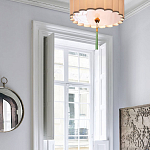 Люстра с тканевым плафоном и зелёной кисточкой Green Tassel варинант исполнения - 1 | Loft Concept в Перми