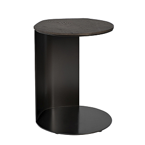 Столик журнальный приставной темный шпон Form Graphics