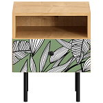Прикроватная тумба с изображением на ящике Elise Nightstand варинант исполнения - 10 | Loft Concept в Перми