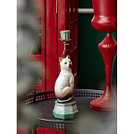 Подсвечник в виде кошки из фарфора с бронзовыми элементами Paradise Cat варинант исполнения - 5 | Loft Concept в Перми