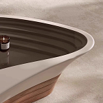 Журнальный столик фигурный со стеклянной столешницей Table Drop варинант исполнения - 4 | Loft Concept в Перми