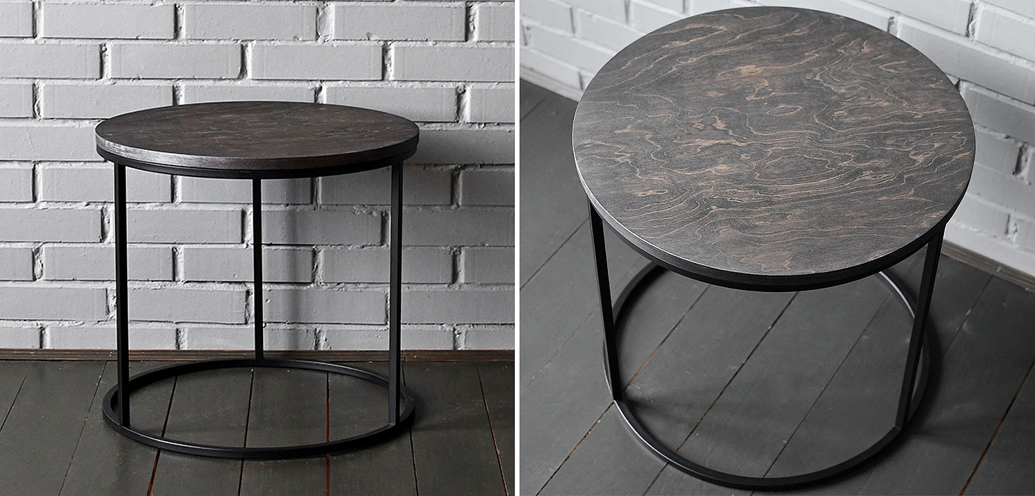 Кофейный стол Reyes Industrial Metal Rust Coffee Table Кофейный стол Reyes Industrial Metal Rust Coffee Table - Loft-Concept в Перми