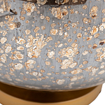 Настольная лампа c бежевым абажуром на круглом стеклянном основании Soft Pastel Light варинант исполнения - 1 | Loft Concept в Перми