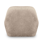 Барный стул со спинкой и подлокотниками на 4-х коричневых деревянных ножках Бежевый Велюр Ava Charm варинант исполнения - 3 | Loft Concept в Перми