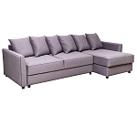 Диван трехместный раскладной Giorgio Sofa серый варинант исполнения - 1 | Loft Concept в Перми