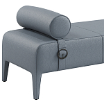 Кушетка Cuba из натуральной кожи с валиком  варинант исполнения - 3 | Loft Concept в Перми