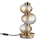 Настольная лампа с 3-мя рифлеными стеклянными шарами Marcelh Light варинант исполнения - 1 | Loft Concept в Перми