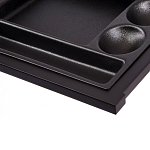 Письменный стол с 2-мя чёрными выдвижными ящиками и нишей с цветными разделителями Ballan варинант исполнения - 5 | Loft Concept в Перми