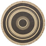 Ковер из комбинированного состава с узором Circles of goodness варинант исполнения - 1 | Loft Concept в Перми