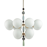 Люстра со вставками из керамики SkyEast 12 ламп варинант исполнения - 1 | Loft Concept в Перми