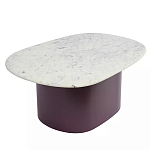 Журнальный столик овальный с мраморной столешницей Decor Showcase варинант исполнения - 1 | Loft Concept в Перми