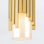 Потолочный светильник латунного цвета с цилиндрическим белым матовым плафоном Elstead Lighting варинант исполнения - 4 | Loft Concept в Перми