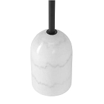 Кофейный столик с круглой чёрной столешницей и мраморным основанием Exquisite Practicality варинант исполнения - 3 | Loft Concept в Перми