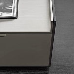 Дизайнерский комод серый с глянцевым фасадом Darren варинант исполнения - 1 | Loft Concept в Перми