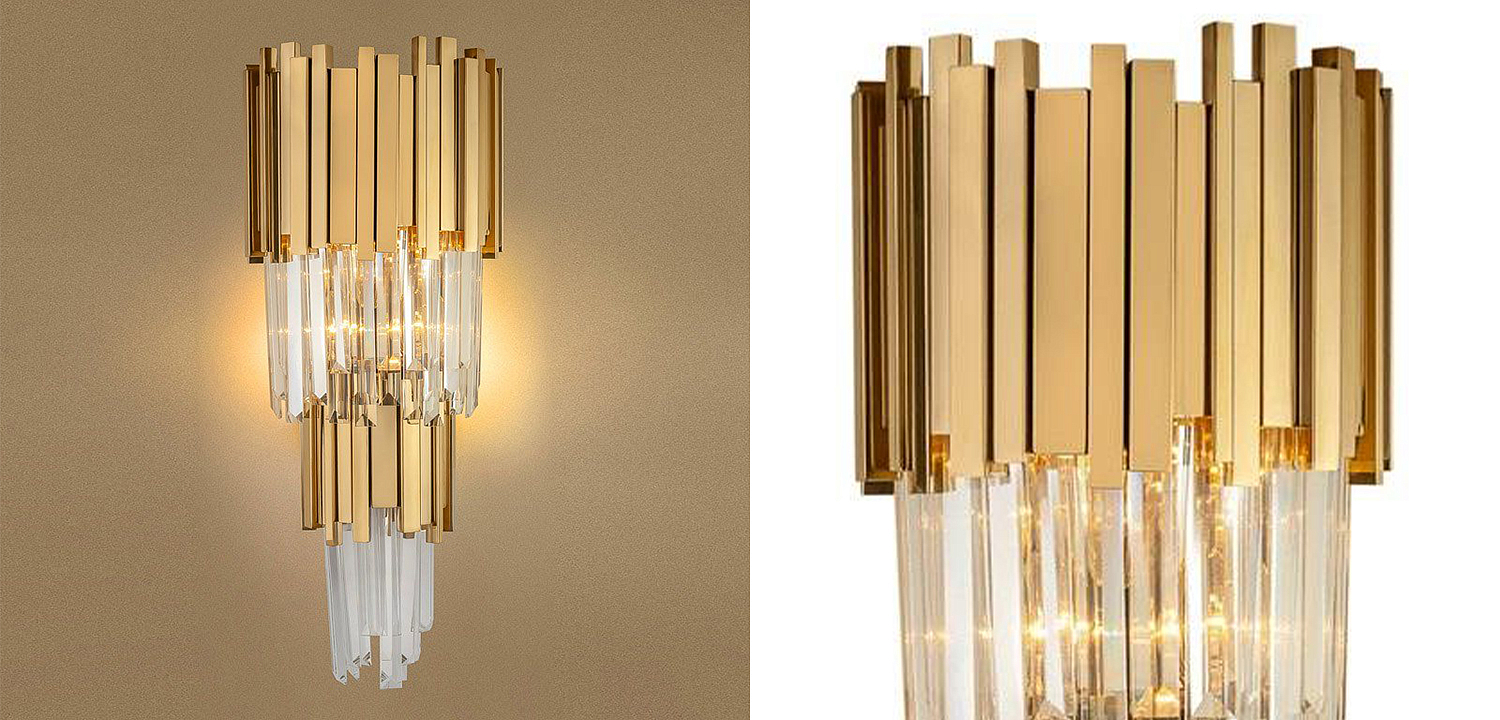 Бра Luxxu Modern Cascade Wall Lamp Gold 58 Бра Luxxu Modern Cascade Wall Lamp Gold 58 - Loft-Concept в Перми