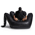 Дизайнерское кожаное кресло в форме руки Poltronova Joe Whip Armchair варинант исполнения - 8 | Loft Concept в Перми