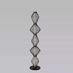 Торшер светодиодный с плетеным металлическим каркасом Metal Interweaving варинант исполнения - 4 | Loft Concept в Перми