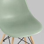 Пластиковый стул на ножках из массива бука Eames Mint варинант исполнения - 7 | Loft Concept в Перми