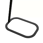 Столик приставной с прямоугольной серой столешницей Steel Stable Table варинант исполнения - 3 | Loft Concept в Перми