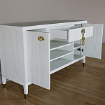 Комод-буфет Elsa Dreams White с открытыми полками   варинант исполнения - 6 | Loft Concept в Перми