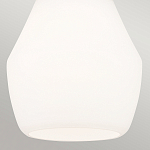 Подвесной светильник каплевидной формы с комбинированным плафоном из стали и белого матового стекла Kichler варинант исполнения - 5 | Loft Concept в Перми