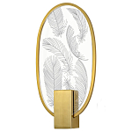 Бра с гравировкой на акриловом плафоне Gravyura Bronze варинант исполнения - 1 | Loft Concept в Перми