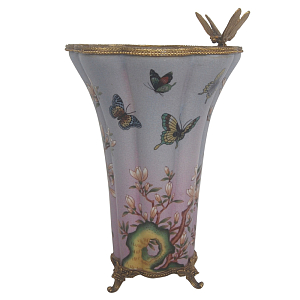 Ваза Dragonfly and Floating Butterflies Vase