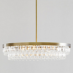 Люстра круглая с подвесками в форме стеклянных капель Glass Rain варинант исполнения - 1 | Loft Concept в Перми