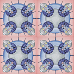 Плитка дизайнерская с узором Экипаж варинант исполнения - 1 | Loft Concept в Перми