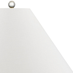 Настольная лампа овальная с тропическим принтом Stylized Aalm Leaves Motif варинант исполнения - 3 | Loft Concept в Перми