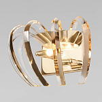 Бра золотого цвета с изогнутыми хрустальными элементами Radiant Ribbons варинант исполнения - 2 | Loft Concept в Перми