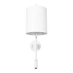 Бра с цилиндрическим тканевым абажуром и регулируемым спотом Pure Cylinder варинант исполнения - 6 | Loft Concept в Перми