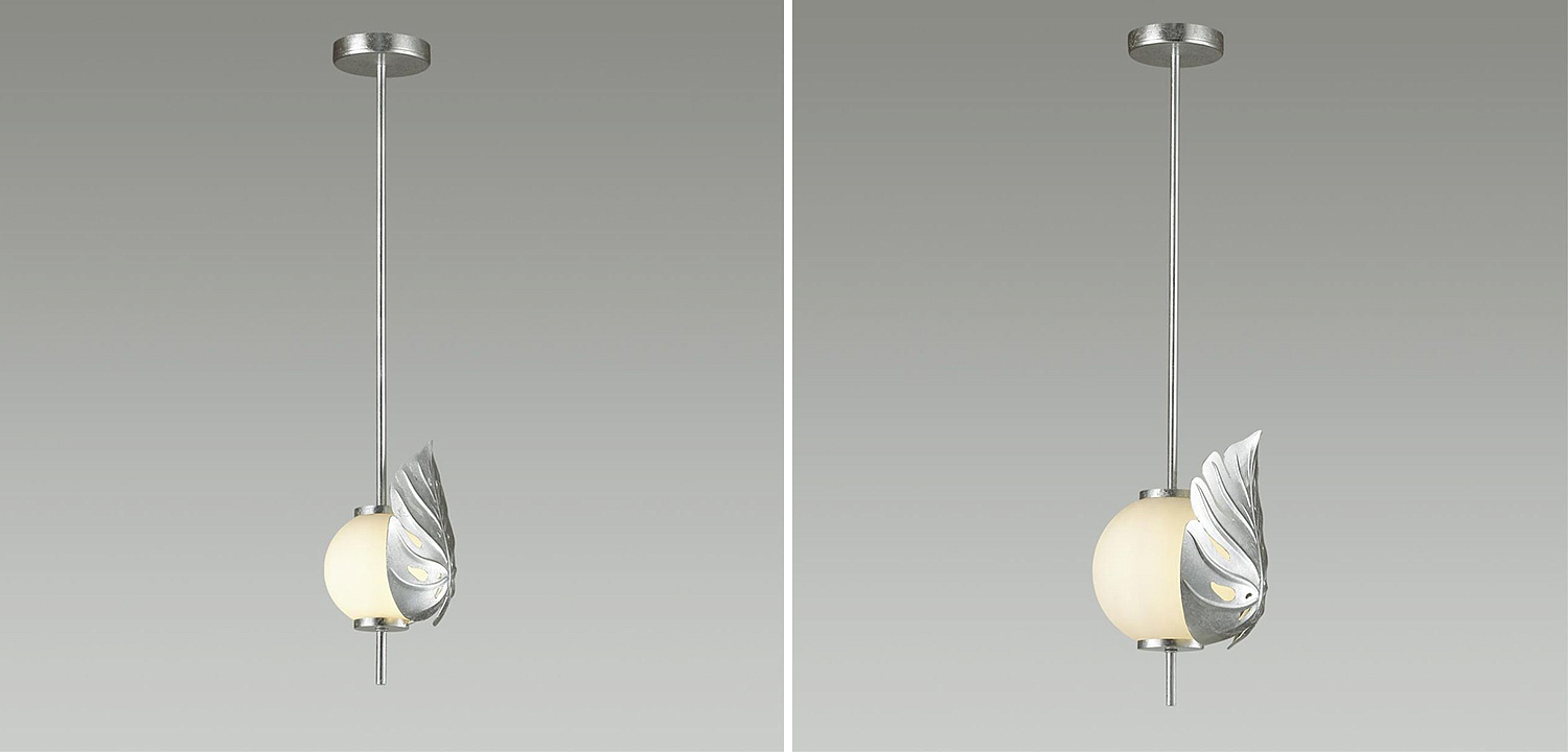 Подвесной светильник Silver Monstera Leaf Подвесной светильник Silver Monstera Leaf - Loft-Concept в Перми