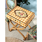 Приставной столик с ящиком в стиле ретро Vintage Rustic Tablecloth варинант исполнения - 7 | Loft Concept в Перми