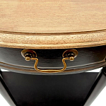 Консоль полукруглая из массива березы с ящиком и полкой в стиле прованс Vintage варинант исполнения - 4 | Loft Concept в Перми