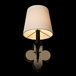 Бра с белым текстильным абажуром и фигурным основанием с зеркальной вставкой Vitorino варинант исполнения - 11 | Loft Concept в Перми