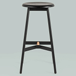 Черный барный стул Knopper варинант исполнения - 3 | Loft Concept в Перми