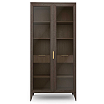 Витрина стеклянная 2-х дверная с ящиками и 5-ю полками Harper Line варинант исполнения - 3 | Loft Concept в Перми