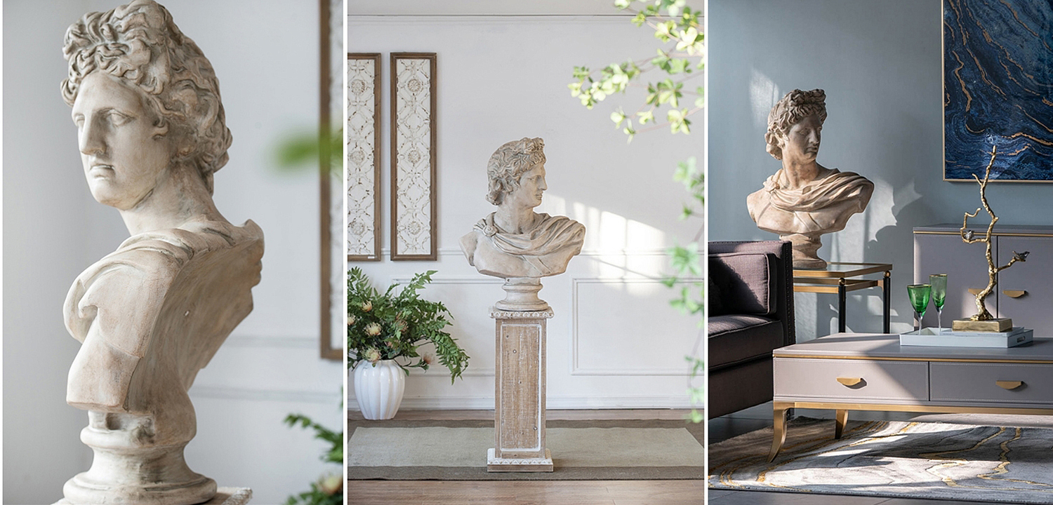 Статуэтка Antique Busts Apollo Belvedere Статуэтка Antique Busts Apollo Belvedere - Loft-Concept в Перми